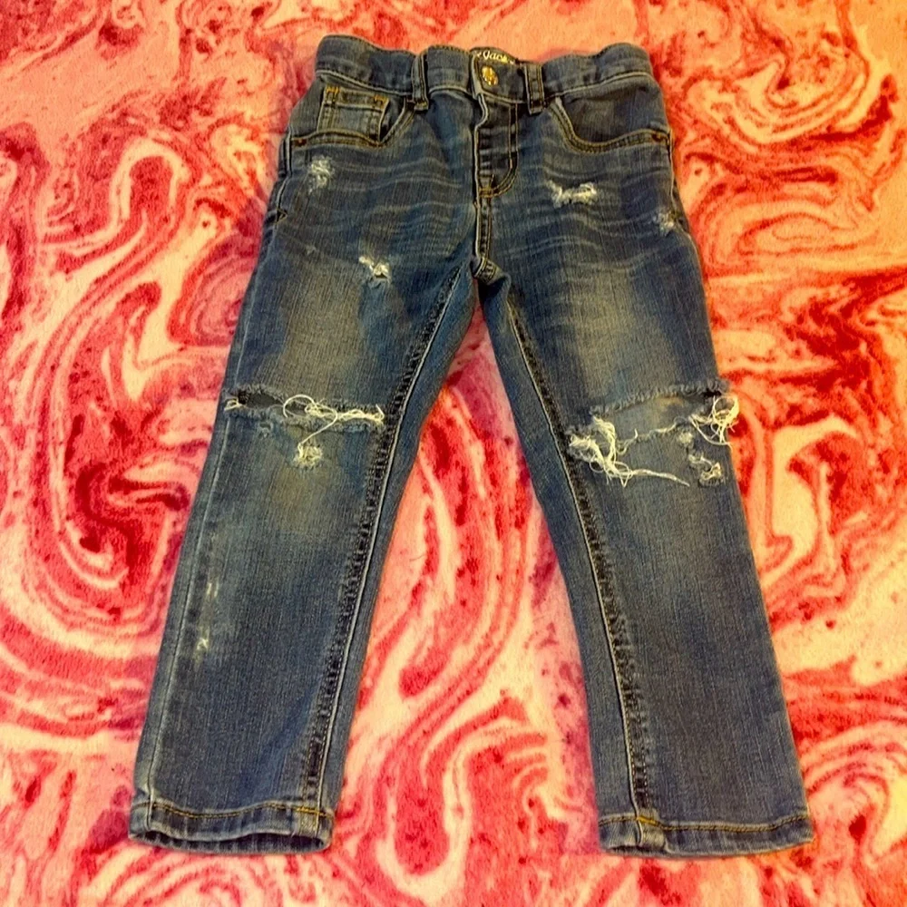 BUNDLE OF 4 Pairs of Toddler Cat & Jack Denim & Cargo Pants